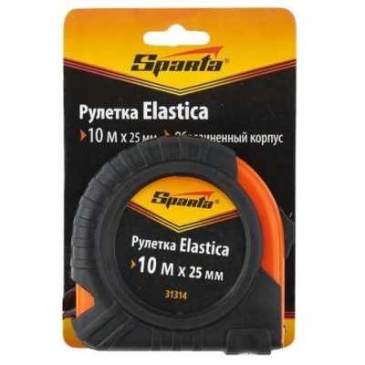 Рулетка Elastica, 10 м х 25 мм, обрезиненный корпус Sparta Рулетки фото, изображение